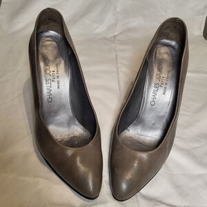 Charles Jourdan Women's Brown Leather Pumps